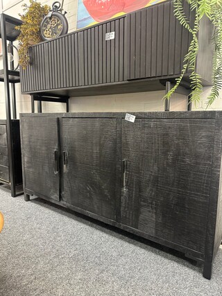 Dressoir Caithlinn mango, zwart